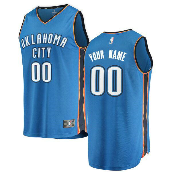 Maillot nba Oklahoma City Thunder Icon Edition Homme Custom 0 Bleu